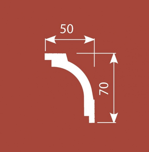 Потолочный карниз Cosca КX048, 70х50