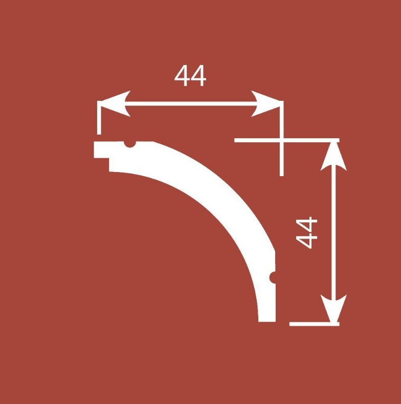Потолочный карниз Cosca КX011, 44х44