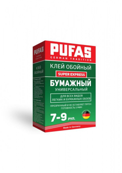 Клей для бумажных обоев Pufas Super Express