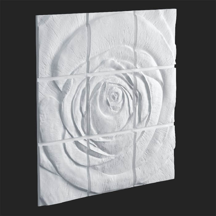 3D гипсовое панно Rose