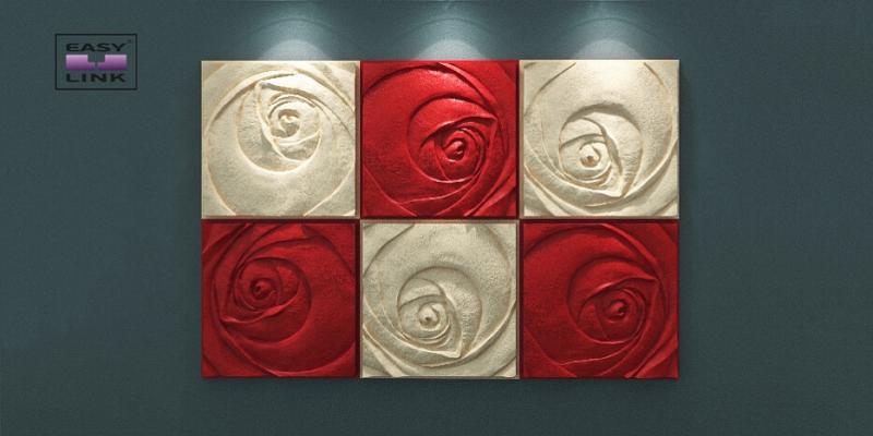 3D гипсовая панель Rose Пятый элемент
